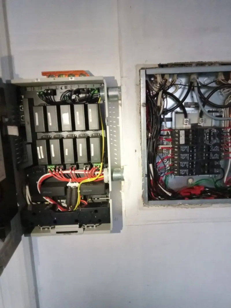 Electrical panel upgrade completed for Security Camera Wiring in Fairwood